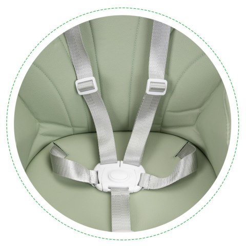 Krzesełko fotelik do karmienia 2w1 pasy 5 punktowe ECOTOYS azure Krzesełko fotelik do karmienia 2w1 pasy 5 punktowe ECOTOYS azure