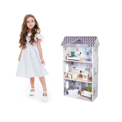 Domek dla lalek z meblami Rezydencja Grace ECOTOYS Domek dla lalek z meblami Rezydencja Grace ECOTOYS