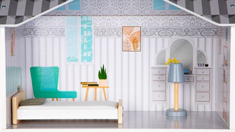 Domek dla lalek z meblami Rezydencja Grace ECOTOYS Domek dla lalek z meblami Rezydencja Grace ECOTOYS