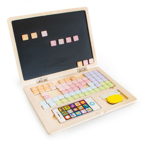 Tablica edukacyjna magnetyczna laptop litery cyfry ECOTOYS Tablica edukacyjna magnetyczna laptop litery cyfry ECOTOYS