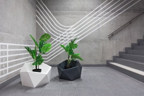 Designerska donica MONUMO VESARI Biała Designerska donica MONUMO VESARI Biała