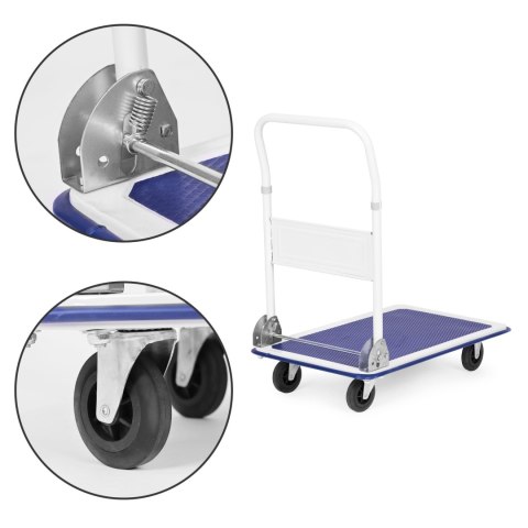 Wózek transportowy platformowy magazynowy 150KG składany ręczny Wózek transportowy platformowy magazynowy 150KG składany ręczny