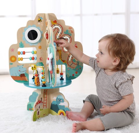 Zabawka edukacyjna dla dzieci drewniane drzewko wpierające rozwój +12m ECOTOYS Zabawka edukacyjna dla dzieci drewniane drzewko wpierające rozwój +12m ECOTOYS