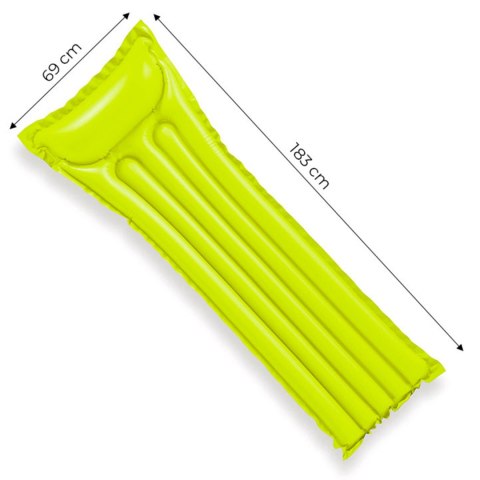 Dmuchany materac do pływania 183x69 cm - zielony 59703 INTEX Dmuchany materac do pływania 183x69 cm - zielony 59703 INTEX