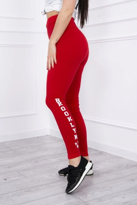 Spodnie leginsy Brooklyn czerwone Spodnie leginsy Brooklyn czerwone