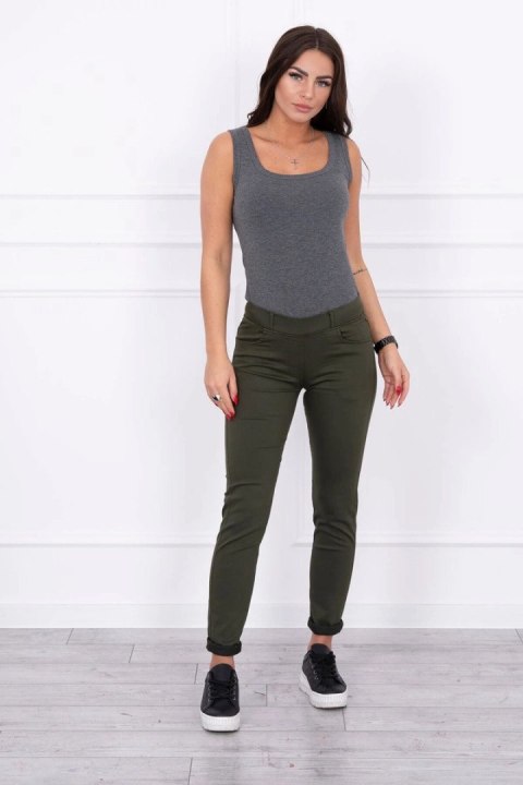 Spodnie kolorowy jeans khaki Spodnie kolorowy jeans khaki