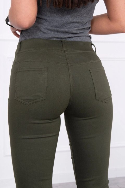 Spodnie kolorowy jeans khaki Spodnie kolorowy jeans khaki