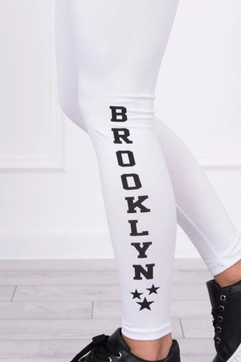 Spodnie leginsy Brooklyn białe Spodnie leginsy Brooklyn białe