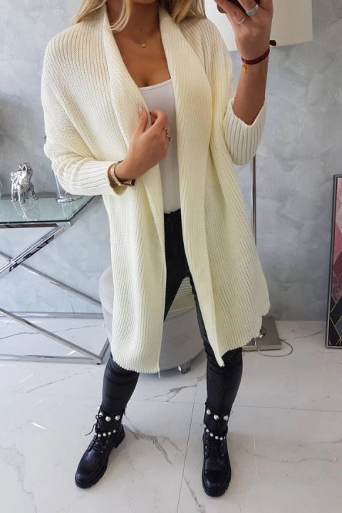 Sweter z rękawami typu nietoperz ecru Sweter z rękawami typu nietoperz ecru