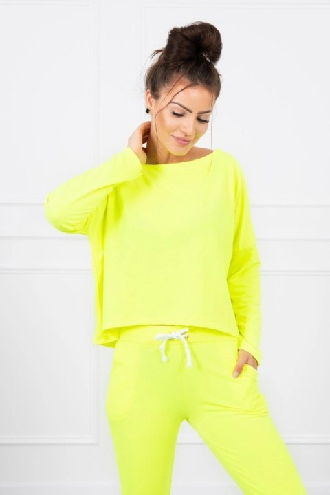 Komplet z bluzką oversize żółty neon Komplet z bluzką oversize żółty neon