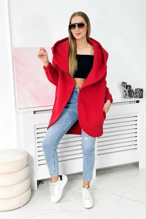 Bluza z krótkim suwakiem czerwona Bluza z krótkim suwakiem czerwona