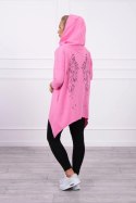 Bluza z nadrukiem skrzydeł jasno różowa