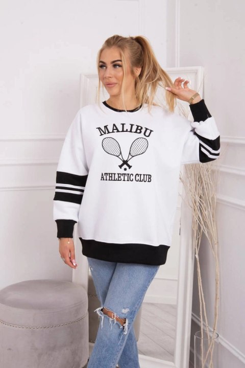 Bluza ocieplana Malibu biały+czarny Bluza ocieplana Malibu biały+czarny