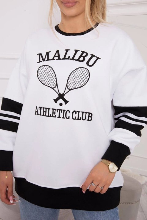 Bluza ocieplana Malibu biały+czarny Bluza ocieplana Malibu biały+czarny