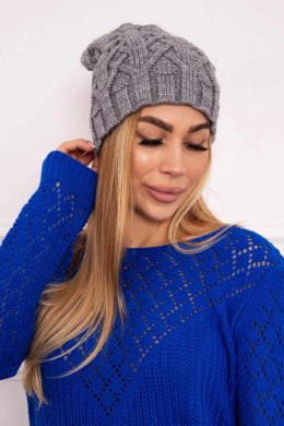 Czapka z polarem Sonia K201 ciemno szara