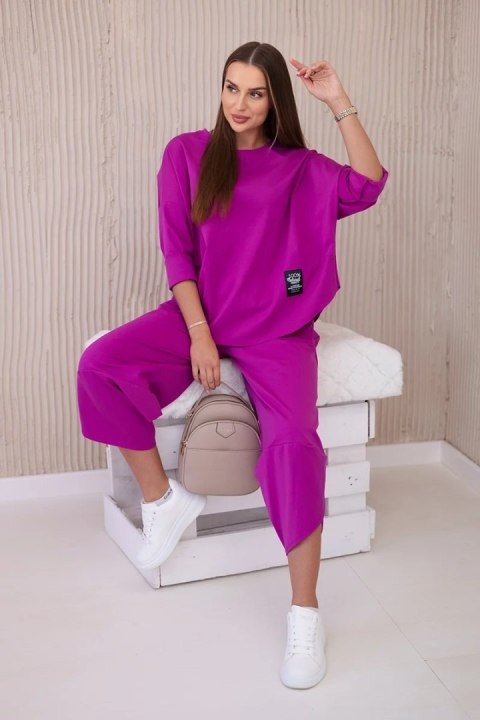 Komplet new punto bluza + spodnie ciemny fioletowy Komplet new punto bluza + spodnie ciemny fioletowy