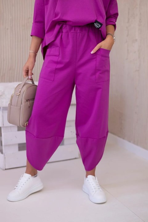 Komplet new punto bluza + spodnie ciemny fioletowy Komplet new punto bluza + spodnie ciemny fioletowy