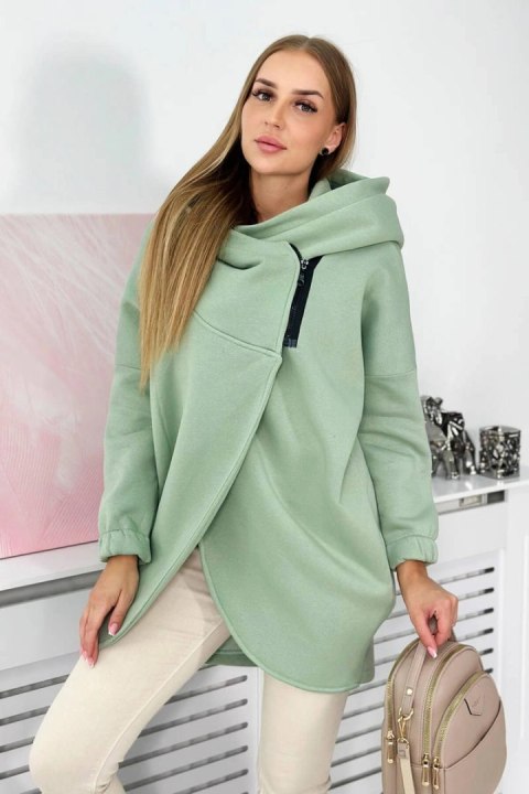 Bluza z krótkim suwakiem ciemno miętowa Bluza z krótkim suwakiem ciemno miętowa