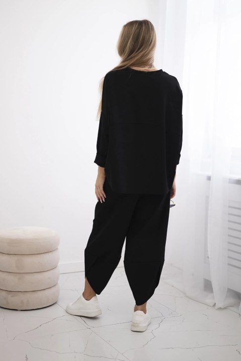 Komplet Punto Milano Winter bluza + spodnie czarny Komplet Punto Milano Winter bluza + spodnie czarny