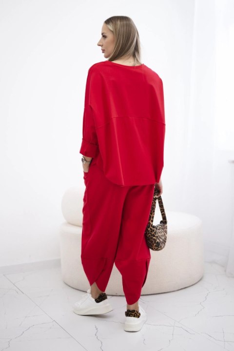 Komplet Punto Milano Winter bluza + spodnie czerwony Komplet Punto Milano Winter bluza + spodnie czerwony