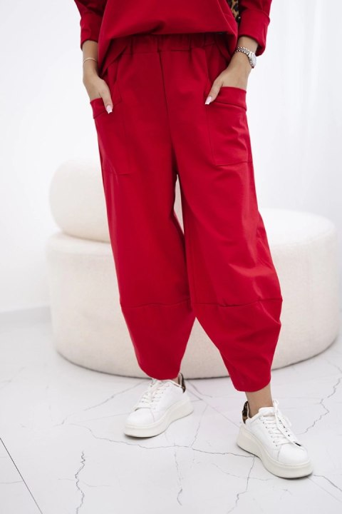 Komplet Punto Milano Winter bluza + spodnie czerwony Komplet Punto Milano Winter bluza + spodnie czerwony