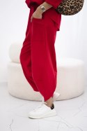 Komplet Punto Milano Winter bluza + spodnie czerwony