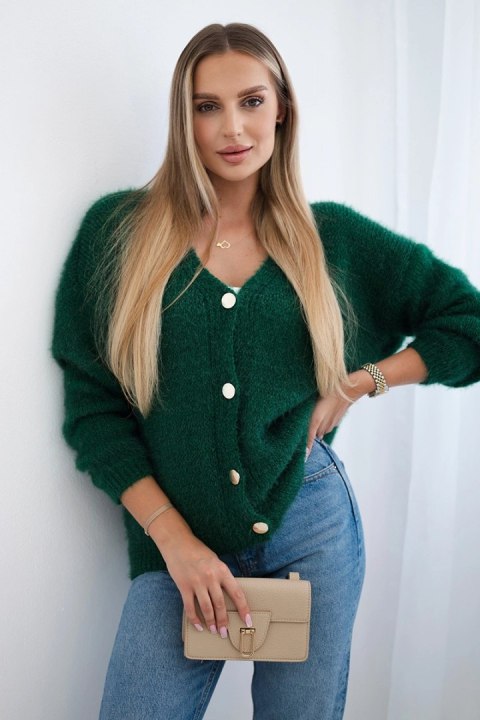 Sweter zapinany na guziki zielony Sweter zapinany na guziki zielony