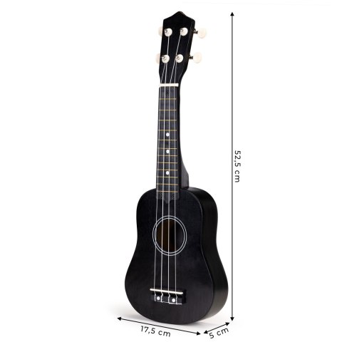 Gitara ukulele dla dzieci drewniana 4 struny nylonowe ECOTOYS Gitara ukulele dla dzieci drewniana 4 struny nylonowe ECOTOYS