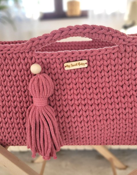 Kosz Mojżesza BOHO bawełniany Handmade z materacykiem - blossom Kosz Mojżesza BOHO bawełniany Handmade z materacykiem - blossom
