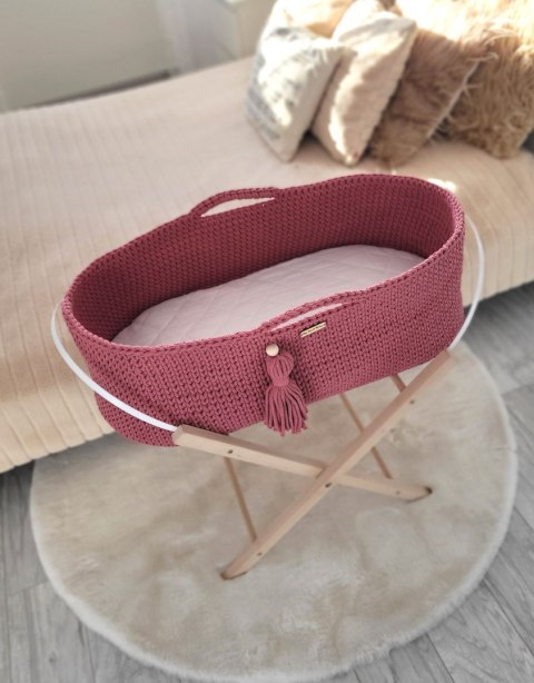 Kosz Mojżesza BOHO bawełniany Handmade z materacykiem - blossom Kosz Mojżesza BOHO bawełniany Handmade z materacykiem - blossom