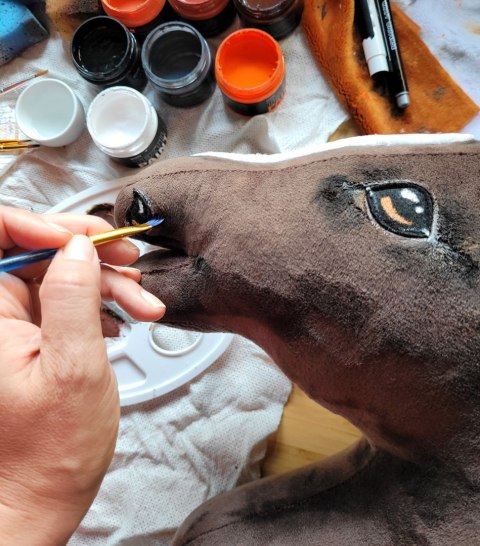 Hobby Horse Duży koń na kiju Premium - ciemnogniady A3 Hobby Horse Duży koń na kiju Premium - ciemnogniady A3