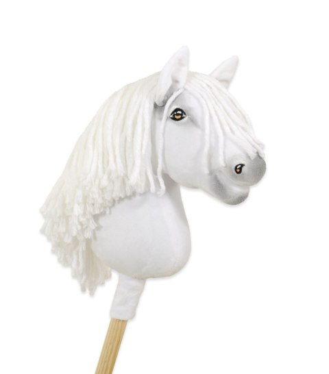 Hobby Horse Mały koń na kiju Premium - biały A4 Hobby Horse Mały koń na kiju Premium - biały A4
