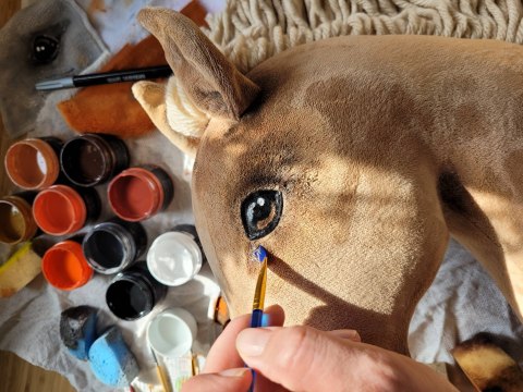 Hobby Horse Mały koń na kiju Premium - izabelowaty A4 Hobby Horse Mały koń na kiju Premium - izabelowaty A4