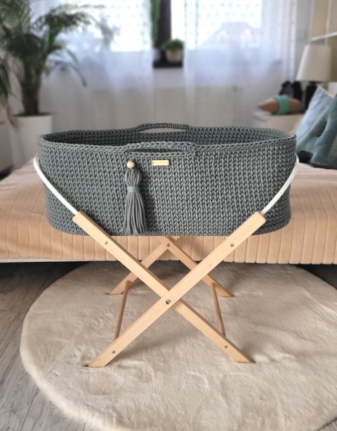 Kosz Mojżesza BOHO Handmade ze stojakiem - laurel Kosz Mojżesza BOHO Handmade ze stojakiem - laurel