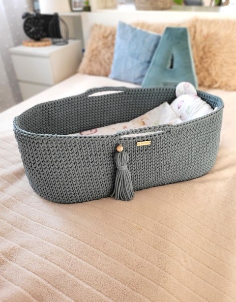 Kosz Mojżesza BOHO Handmade ze stojakiem - laurel Kosz Mojżesza BOHO Handmade ze stojakiem - laurel