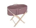 Kosz Mojżesza BOHO Handmade ze stojakiem - mauve