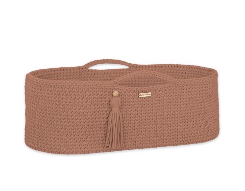 Kosz Mojżesza BOHO bawełniany Handmade z materacykiem - caramel Kosz Mojżesza BOHO bawełniany Handmade z materacykiem - caramel