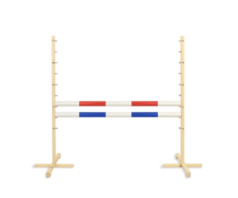 Przeszkoda skokowa do Hobby Horse 120cm, dwie belki - czerwona i niebieska Przeszkoda skokowa do Hobby Horse 120cm, dwie belki - czerwona i niebieska