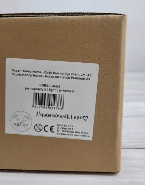 Hobby Horse Duży koń na kiju Premium - jasnogniady II A3 Hobby Horse Duży koń na kiju Premium - jasnogniady II A3