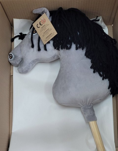 Hobby Horse Duży koń na kiju Premium - siwy IV z czarną grzywą A3 Hobby Horse Duży koń na kiju Premium - siwy IV z czarną grzywą A3