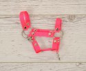 Kantar dla konia Hobby Horse A4 zapinany mały - neon pink