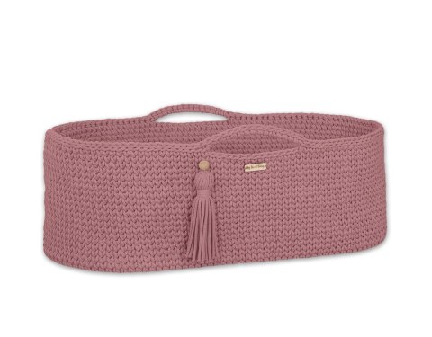 Kosz Mojżesza BOHO bawełniany Handmade z materacykiem - blush Kosz Mojżesza BOHO bawełniany Handmade z materacykiem - blush