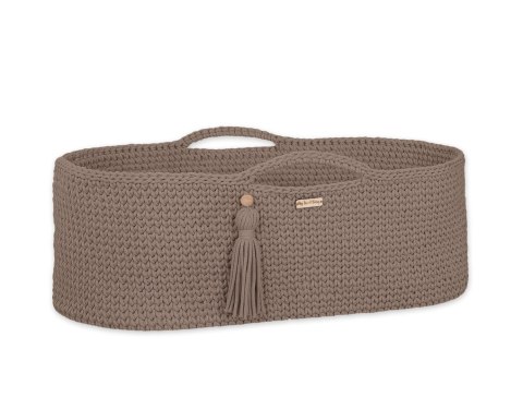 Kosz Mojżesza BOHO bawełniany Handmade z materacykiem - sand Kosz Mojżesza BOHO bawełniany Handmade z materacykiem - sand