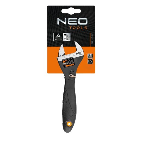 Klucz nastawny z zapadką 200 mm Klucz nastawny z zapadką 200 mm