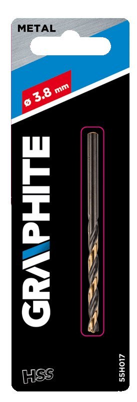Wiertło do metalu HSS-CNC, 124°, "Pro-Tec", 3.8 mm Wiertło do metalu HSS-CNC, 124°, "Pro-Tec", 3.8 mm