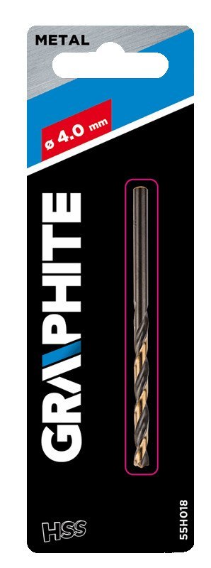 Wiertło do metalu HSS-CNC, 124°, "Pro-Tec", 4.0 mm Wiertło do metalu HSS-CNC, 124°, "Pro-Tec", 4.0 mm