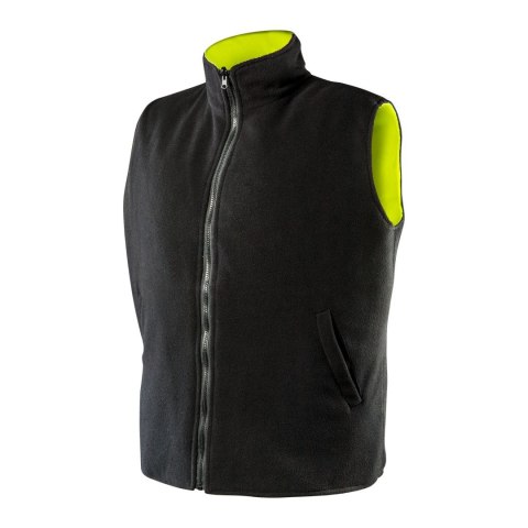 Bezrękawnik roboczy, dwustronny, jedna strona odblaskowa, żółta, rozmiar XXXL/60 Bezrękawnik roboczy, dwustronny, jedna strona odblaskowa, żółta, rozmiar XXXL/60