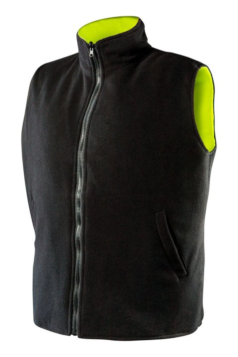 Bezrękawnik roboczy, dwustronny, jedna strona odblaskowa, żółta, rozmiar XXXL/60 Bezrękawnik roboczy, dwustronny, jedna strona odblaskowa, żółta, rozmiar XXXL/60