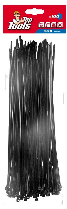 Opaski zaciskowe 3.6 x 300 mm, 100 szt.