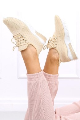 Buty sportowe skarpetkowe KESSI BEIGE - Inello Inello